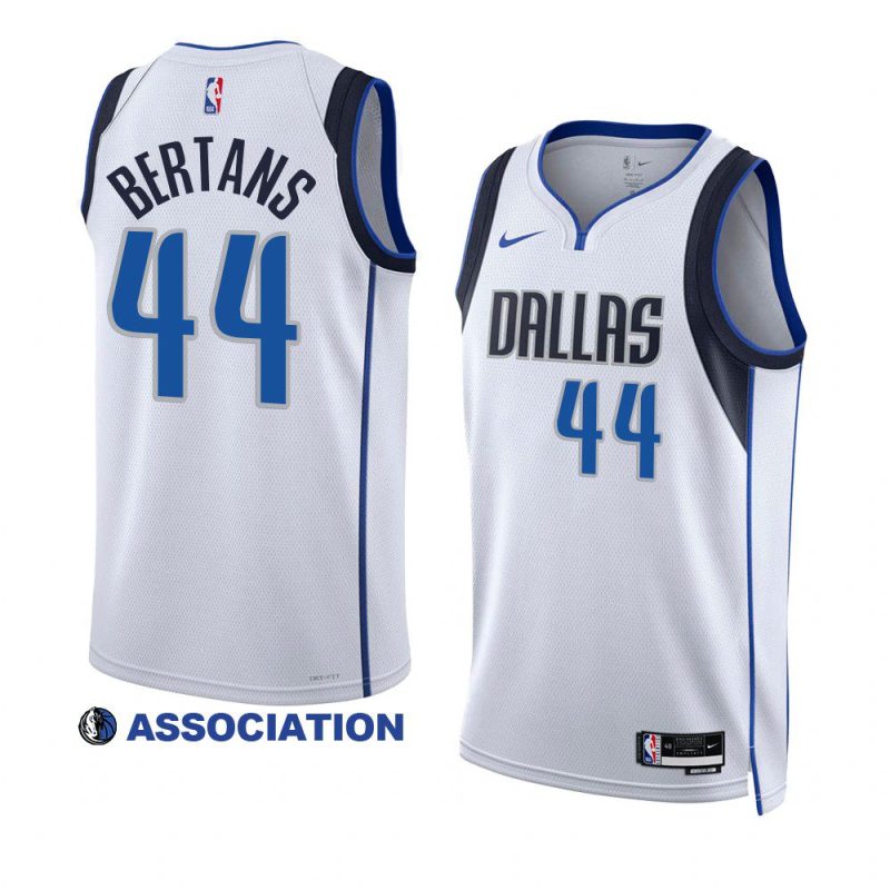 mavericks davis bertans white 2022 23association edition swingman jersey