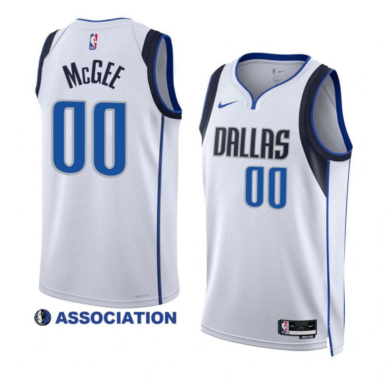 mavericks javale mcgee white 2022 23association edition swingman jersey