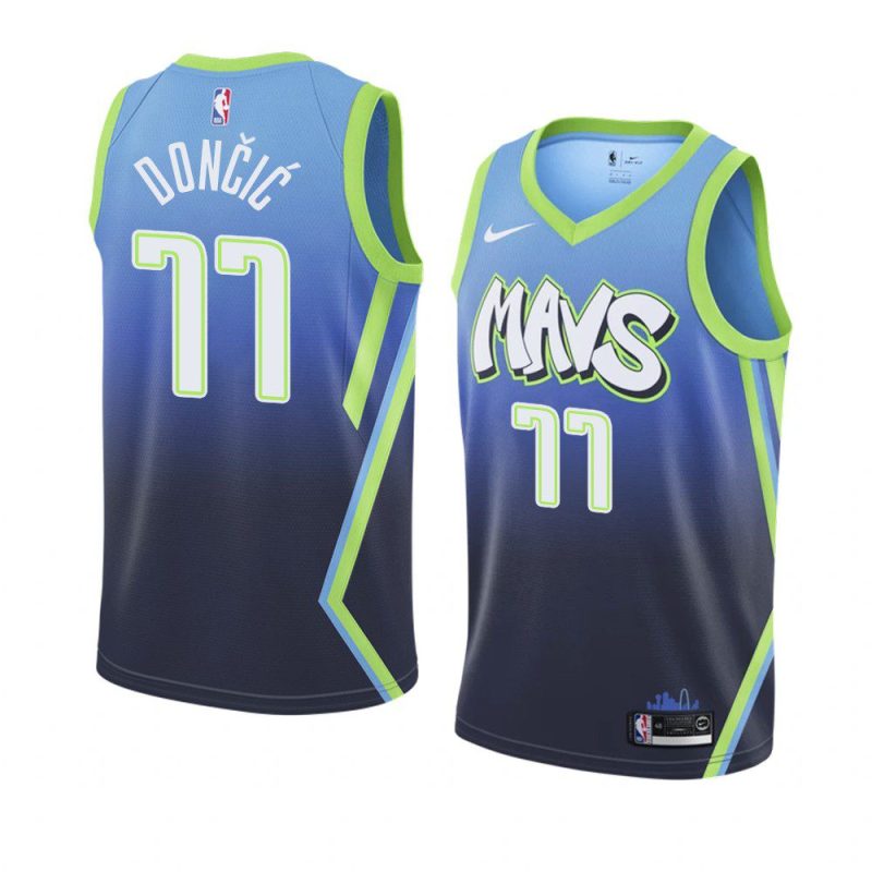 mavericks luka doncic city jersey men's blue 2019 20