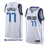 mavericks luka doncic white 2022 23association edition swingman jersey