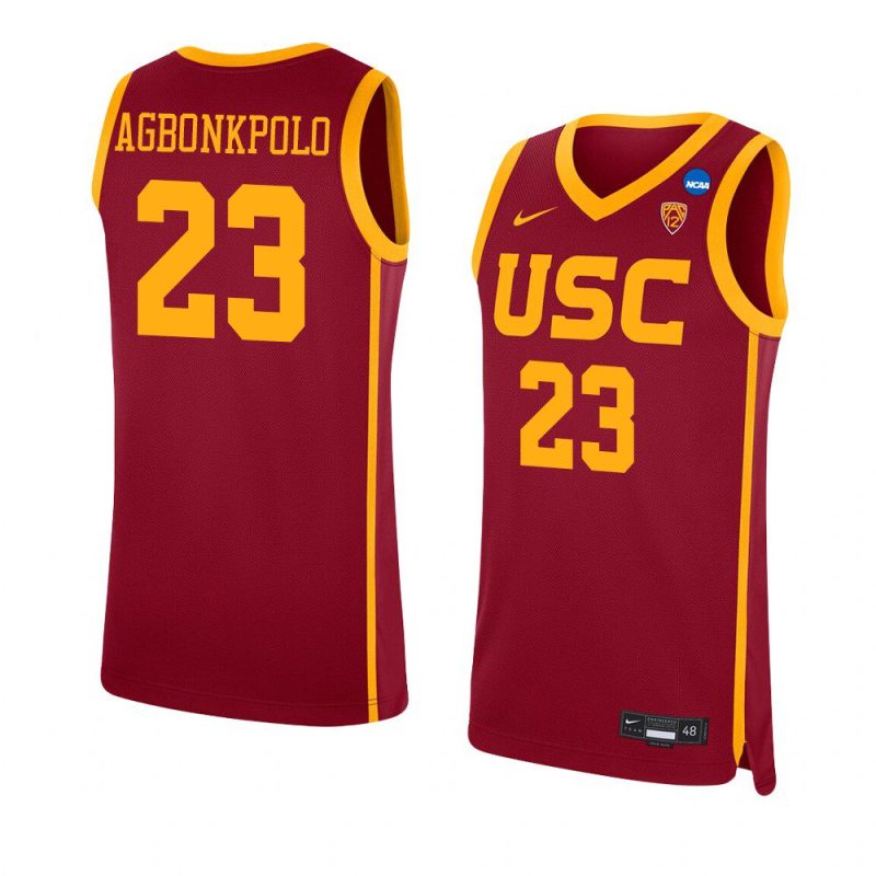 max agbonkpolo replica jersey college basketball red