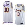 max christie lakersjersey 2022 23association edition whiteno.6 patch