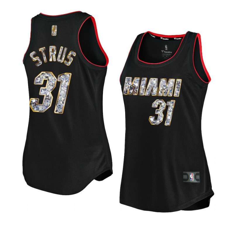 max strus heatjersey nba 75th diamond badge black