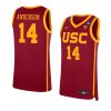 mckay anderson replica jersey college basketball red