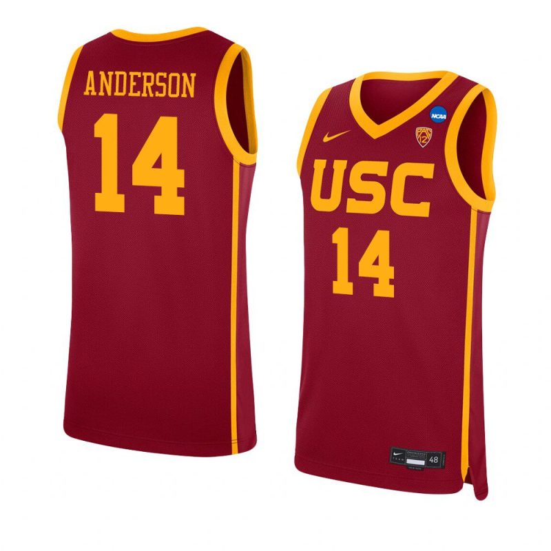 mckay anderson replica jersey college basketball red