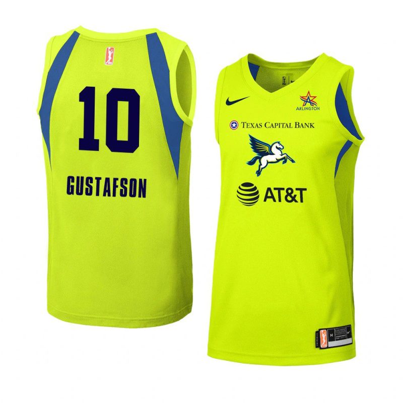 megan gustafson women's jersey swingman green 2020