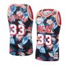 men's alonzo mourning jersey floral fashion black