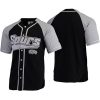 men's black gray baseball jersey