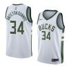 men's giannis antetokounmpo white jersey