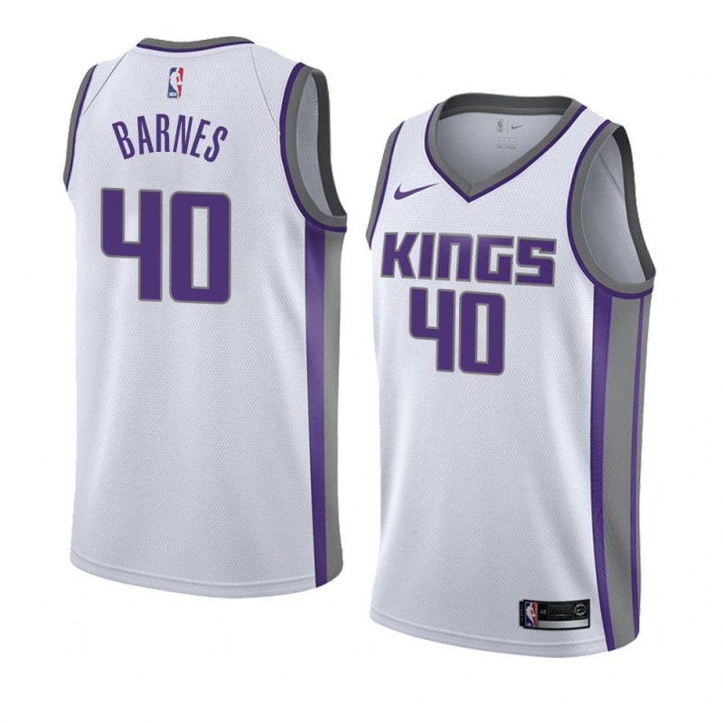 men's harrison barnes white nike swingman association jersey