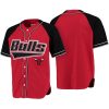 men's red black baseball jersey