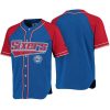 men's royal red baseball jersey