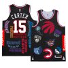 men's supreme black team logo vince carter jersey