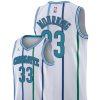 men's white nike swingman 30th anniversary alonzo mourningjersey 0a