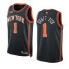 men knicks 2022 nba draft black first round pick jersey