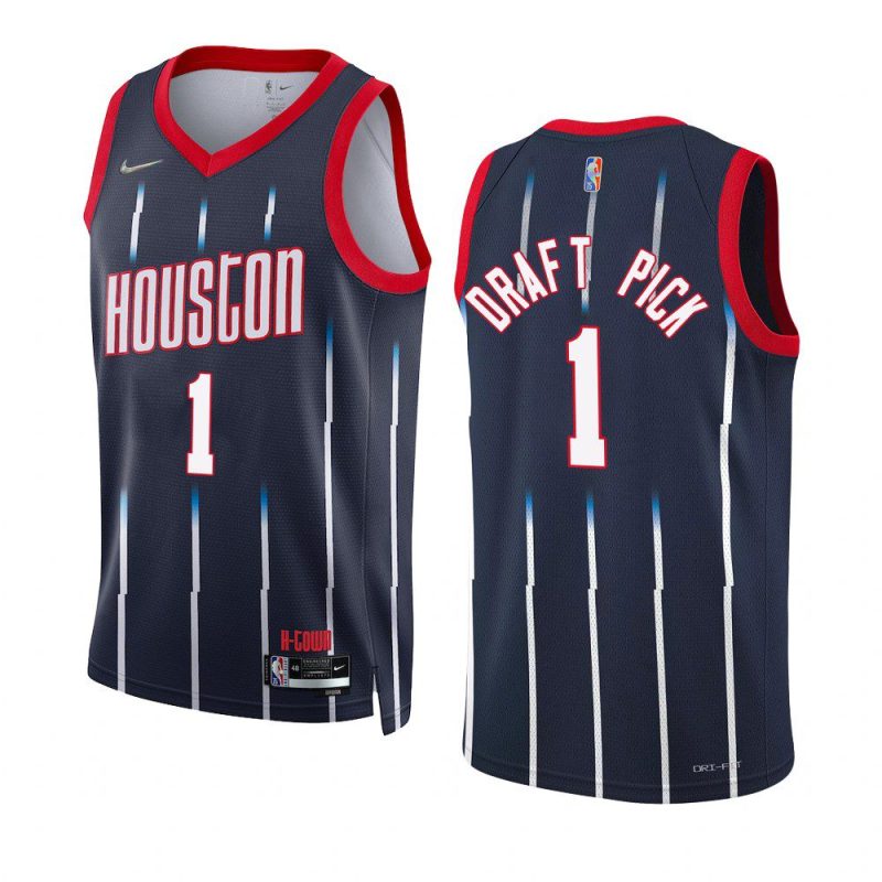 men rockets 2022 nba draft navy first round pick jersey