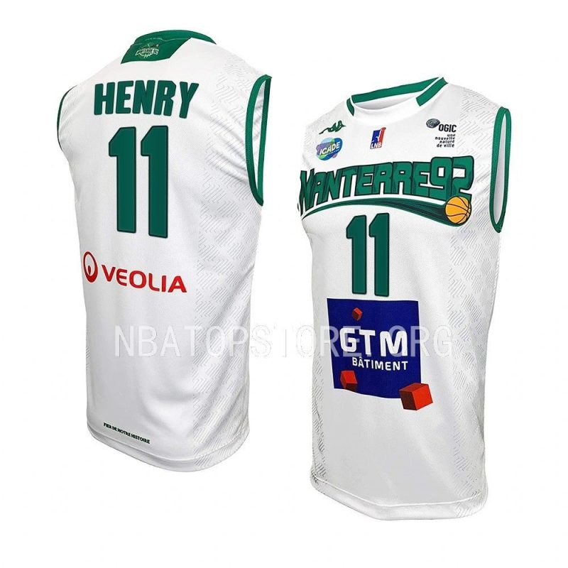 metro 92 aaron henry blue basketball jersey