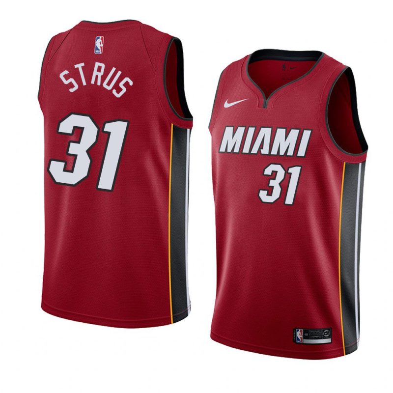 miami heat max strus red statement jersey