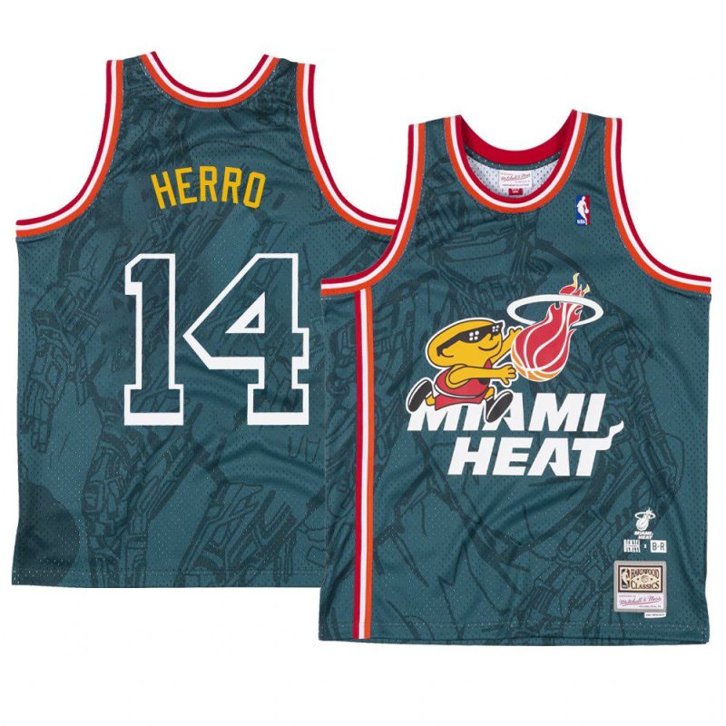 miami heat tyler herro green denzel curry x br remix jersey