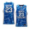 michael jordan basketball jersey carrier classic veterans day blue 2022