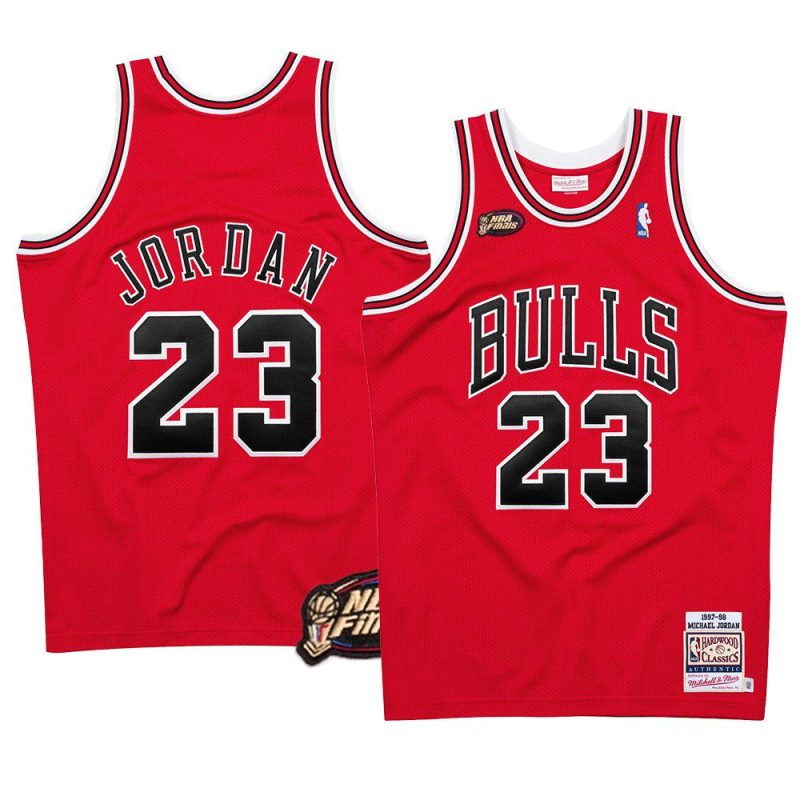 michael jordan bulls jersey the last dance red 1997 98 authentic hwc