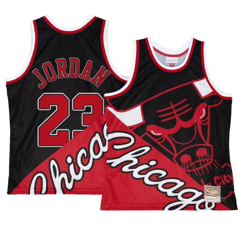 michael jordan men tank top big face 5.0 red black