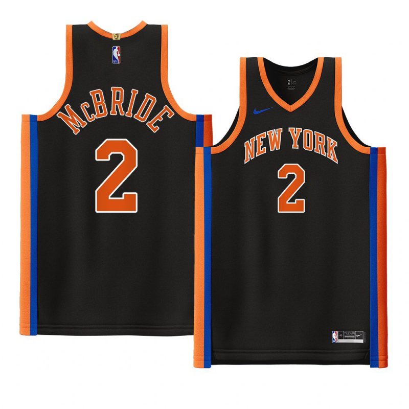 miles mcbride 2022 23knicks jersey city editionauthentic black