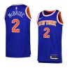 miles mcbride knicksjersey 2022 23icon edition blueswingman