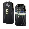 milwaukee bucks bobby portis black statement jersey