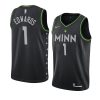 minnesota timberwolves anthony edwards black city edition jersey