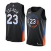 mitchell robinson jersey city edition black swingman player men's