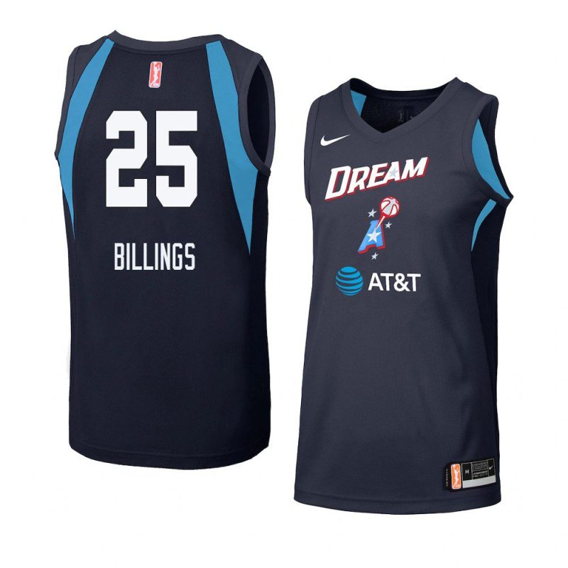 monique billings women's jersey swingman navy 2020