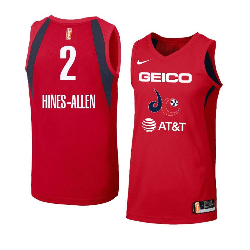 myisha hines allen women's jersey swingman red 2021