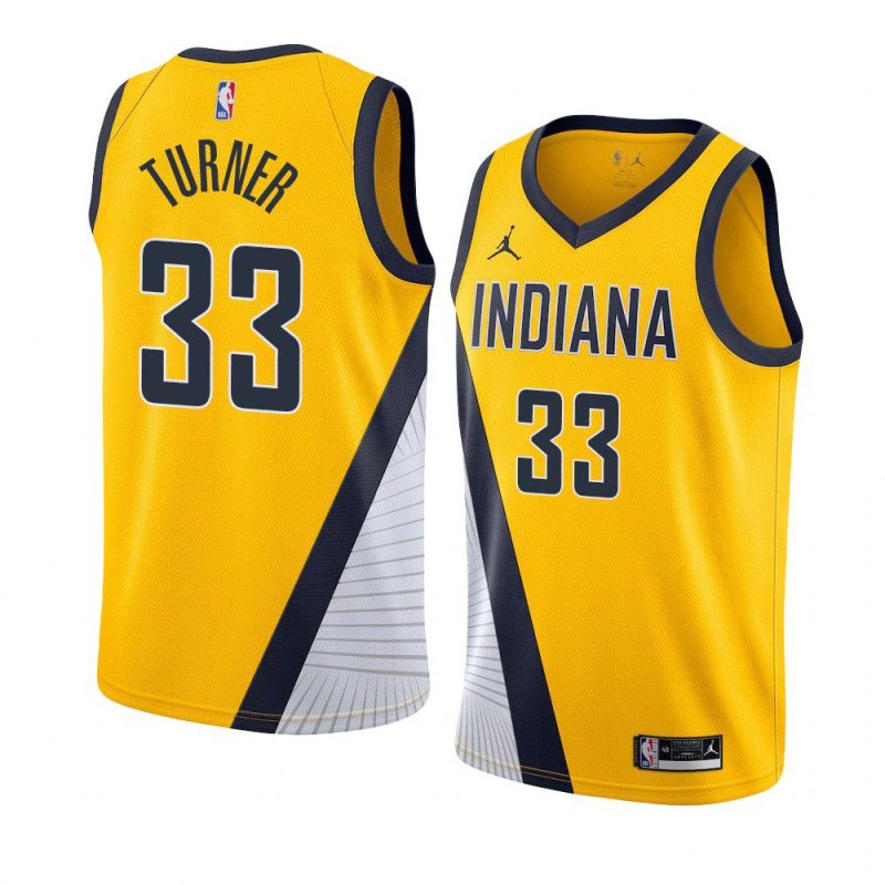 myles turner jersey statement gold