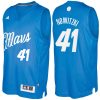 nba mavericks 41 dirk nowitzki blue 2016 christmas day swingman jersey