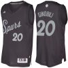 nba spurs 20 manu ginobili black 2016 christmas day swingman jersey