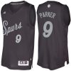 nba spurs 9 tony parker black 2016 christmas day swingman jersey