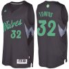 nba timberwolves 32 karl anthony towns black 2016 christmas day swingman jersey