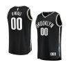 nets royce o'neale black fast break replica icon edition jersey