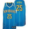 new orleans hornets 25 austin rivers revolution 30 swingman home jersey