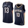 new orleans pelicans kira lewis jr. navy icon jersey