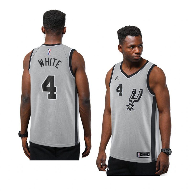 new season derrick white jersey statement silver