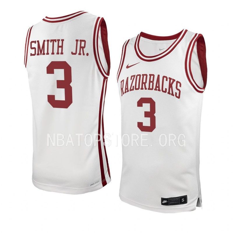 nick smith replica jersey college basketball white 2022 23