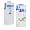 nico mannion italyjersey 2023away whitebasketball