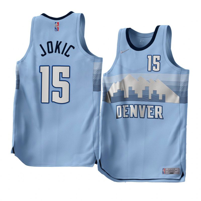 nikola jokic blue earned edition jersey