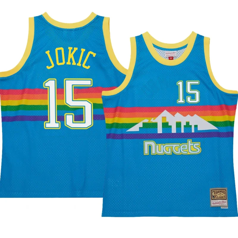 nikola jokic jersey neon tropical blue hardwood classics