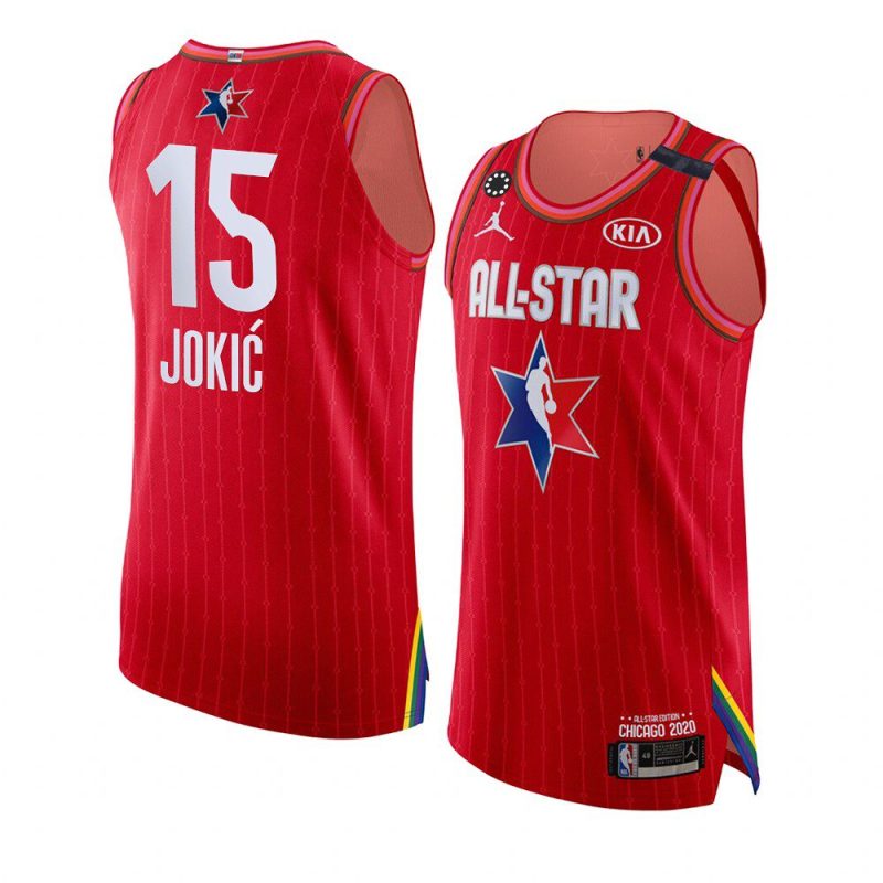 nikola jokic red 2020 nba all star game jersey