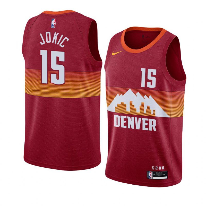 nikola jokic red city jersey