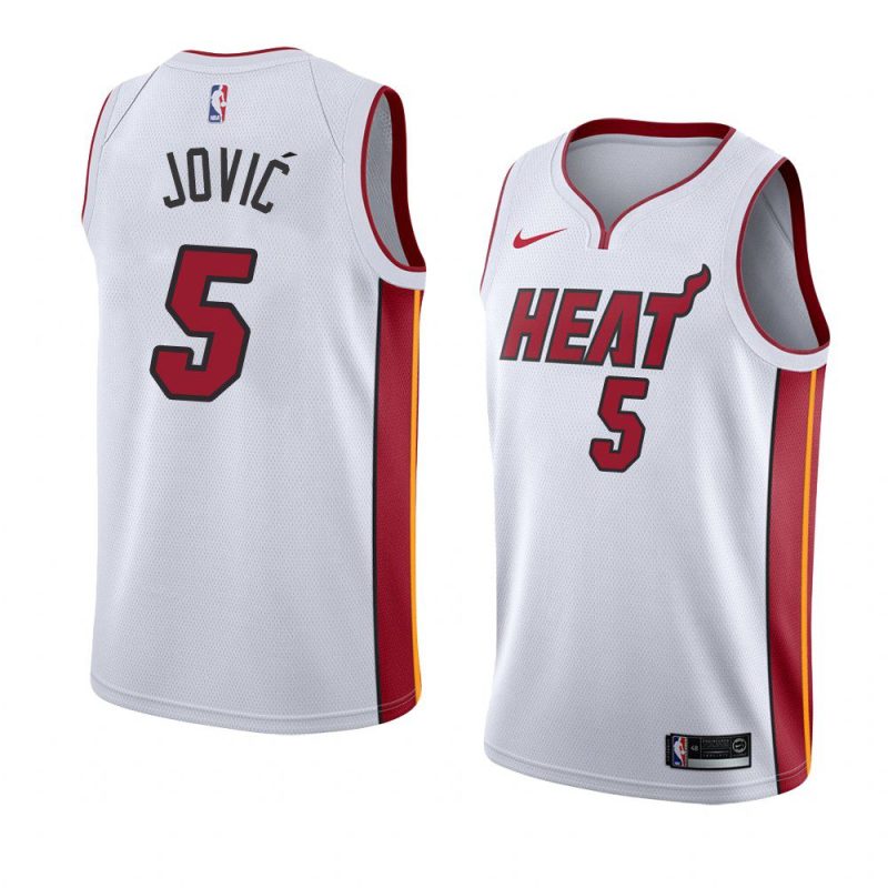 nikola jovic heat association edition white 2022 nba draft jersey