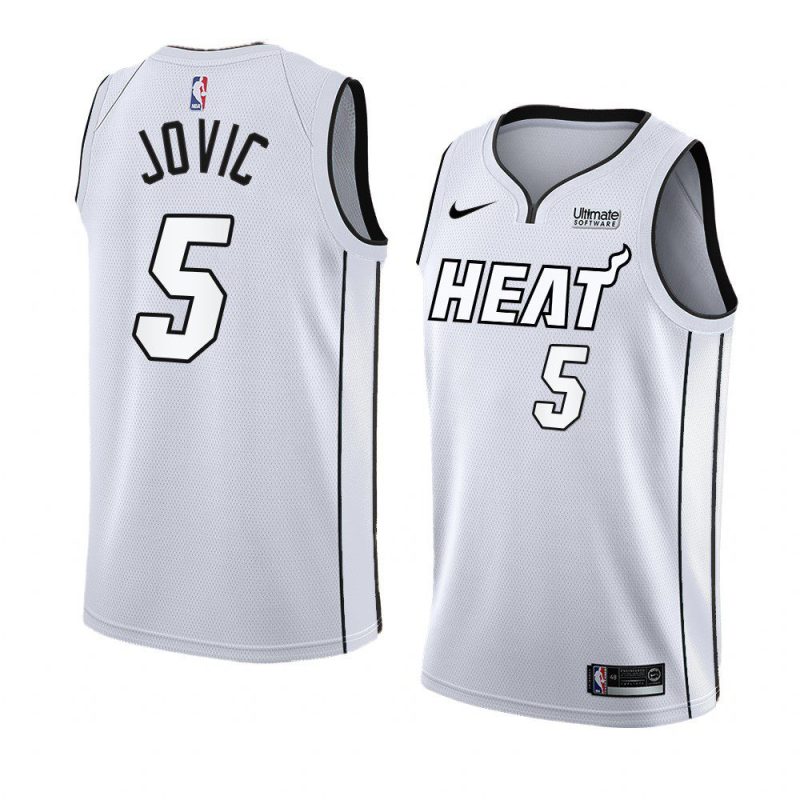 nikola jovic heatjersey white hot white